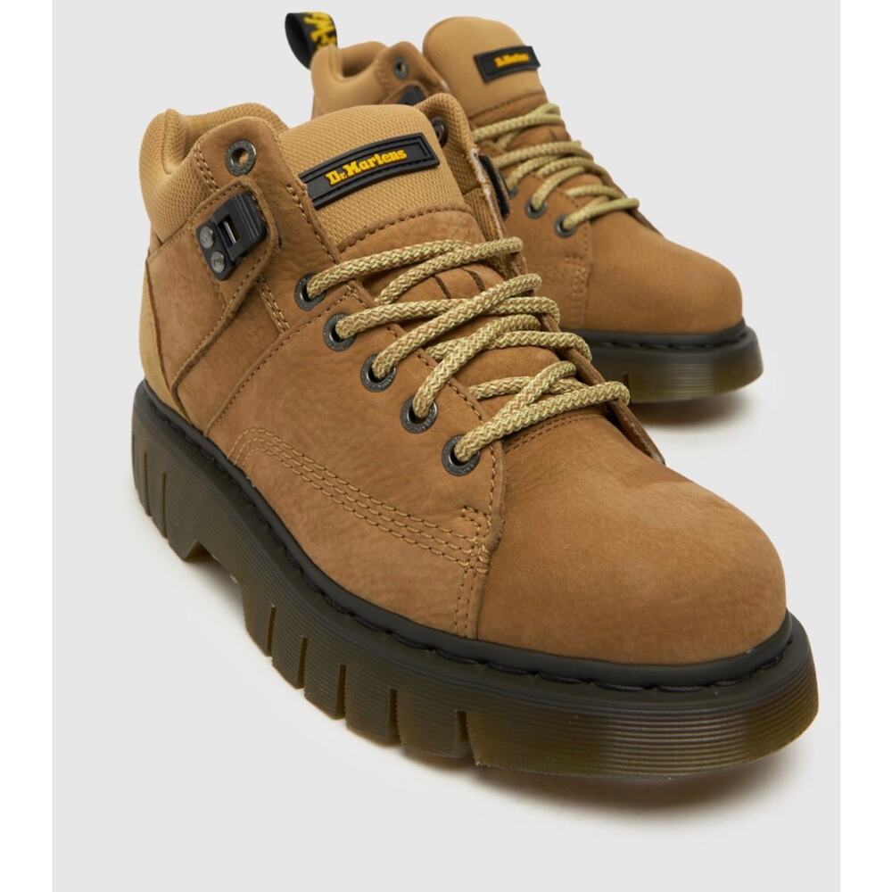 NWOB Dr. Martens Woodard Hiker Boots Beige Women Size 12 - Men Size 11
